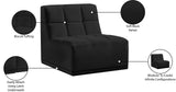 Relax Contemporary Armless Chair with Soft Upholstery, Biscuit Tufting & Modular Design for Versatility