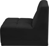 Relax Contemporary Armless Chair with Soft Upholstery, Biscuit Tufting & Modular Design for Versatility