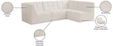 Relax Black Velvet Modular Sectional Sofa with Biscuit Tufting - Stylish Comfort for Any Space