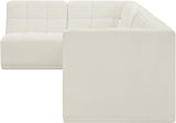Relax Black Velvet Modular Sectional Sofa with Biscuit Tufting - Stylish Comfort for Any Space