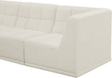 Relax Black Velvet Modular Sectional Sofa with Biscuit Tufting - Stylish Comfort for Any Space