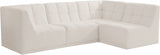 Relax Black Velvet Modular Sectional Sofa with Biscuit Tufting - Stylish Comfort for Any Space