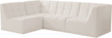 Relax Black Velvet Modular Sectional Sofa with Biscuit Tufting - Stylish Comfort for Any Space