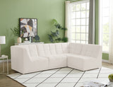 Relax Black Velvet Modular Sectional Sofa with Biscuit Tufting - Stylish Comfort for Any Space