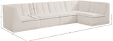 Relax Black Velvet Modular Sectional Sofa with Biscuit Tufting - Stylish Comfort for Any Space