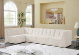 Relax Black Velvet Modular Sectional Sofa with Biscuit Tufting - Stylish Comfort for Any Space