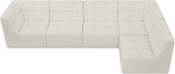 Relax Black Velvet Modular Sectional Sofa with Biscuit Tufting - Stylish Comfort for Any Space