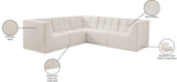 Relax Black Velvet Modular Sectional Sofa with Biscuit Tufting - Stylish Comfort for Any Space