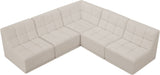 Relax Black Velvet Modular Sectional Sofa with Biscuit Tufting - Stylish Comfort for Any Space