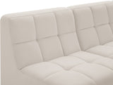 Relax Black Velvet Modular Sectional Sofa with Biscuit Tufting - Stylish Comfort for Any Space