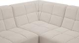 Relax Black Velvet Modular Sectional Sofa with Biscuit Tufting - Stylish Comfort for Any Space