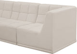 Relax Black Velvet Modular Sectional Sofa with Biscuit Tufting - Stylish Comfort for Any Space