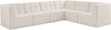Relax Black Velvet Modular Sectional Sofa with Biscuit Tufting - Stylish Comfort for Any Space