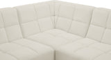 Relax Black Velvet Modular Sectional Sofa with Biscuit Tufting - Stylish Comfort for Any Space