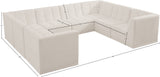 Relax Black Velvet Modular Sectional Sofa with Biscuit Tufting - Stylish Comfort for Any Space