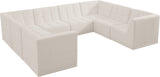 Relax Black Velvet Modular Sectional Sofa with Biscuit Tufting - Stylish Comfort for Any Space