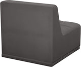 Relax Contemporary Armless Chair with Soft Upholstery, Biscuit Tufting & Modular Design for Versatility