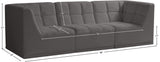Relax Modular Sofa with Biscuit Tufting - Versatile Contemporary Design for Stylish Living Spaces