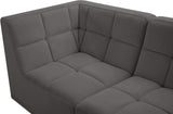 Relax Black Velvet Modular Sectional with Biscuit Tufting for Ultimate Comfort and Modern Style