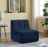 Relax Contemporary Armless Chair with Soft Upholstery, Biscuit Tufting & Modular Design for Versatility