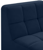 Relax Contemporary Armless Chair with Soft Upholstery, Biscuit Tufting & Modular Design for Versatility