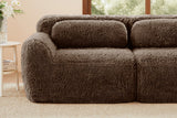 MELLOW 114" 3-Seater Sofa with 2 Ottomans