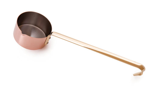 Mauviel M'PASSION Copper Mini Sauce Pan With Long Handle, 0.3-Qt