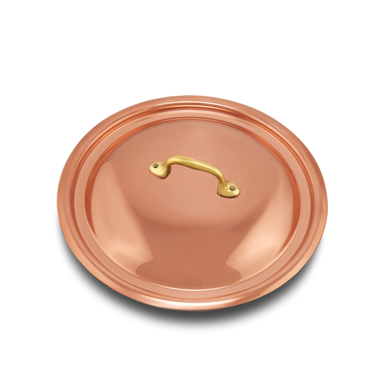 Mauviel Copper Curved Lid With Brass Handle