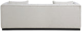 Lucia Sofa - Oversized Textured Linen Fabric Couch with Deep Channel Tufting for Ultimate Comfort