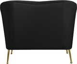 Hermosa Velvet Chair - Luxurious Mid-Century Design with Elegant Gold Legs and Curved Back for Style