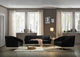 Hermosa Velvet Chair - Luxurious Mid-Century Design with Elegant Gold Legs and Curved Back for Style