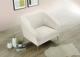 Hermosa Velvet Chair - Luxurious Mid-Century Design with Elegant Gold Legs and Curved Back for Style
