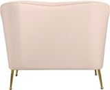 Hermosa Velvet Chair - Luxurious Mid-Century Design with Elegant Gold Legs and Curved Back for Style