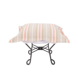 Indoor/Outdoor Puff Scroll Ottoman Dune Terra