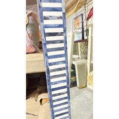 Blue & White Bone Inlay Mirror - Multiple Sizes