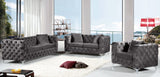 Scarlett Velvet Chair - Luxuriously Tufted Contemporary Seat with Chrome Legs for Elegant Living Spaces