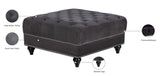 Sabrina Contemporary Ottoman - Luxurious Footrest & Extra Seating with Stylish Nailhead Trim Design