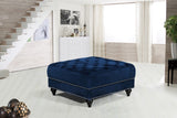 Sabrina Contemporary Ottoman - Luxurious Footrest & Extra Seating with Stylish Nailhead Trim Design