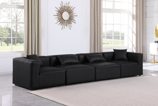 Cube Vegan Leather Modular Sofa - Luxurious Contemporary Design for Modern Living Spaces