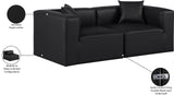 Cube Modular Sofa - Luxurious Vegan Leather Design for Modern Living Spaces and Chic Home Offices
