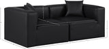 Cube Modular Sofa - Luxurious Vegan Leather Design for Modern Living Spaces and Chic Home Offices
