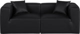 Cube Modular Sofa - Luxurious Vegan Leather Design for Modern Living Spaces and Chic Home Offices