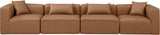 Cube Vegan Leather Modular Sofa - Luxurious Contemporary Design for Modern Living Spaces