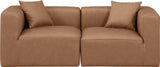 Cube Modular Sofa - Luxurious Vegan Leather Design for Modern Living Spaces and Chic Home Offices