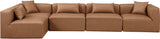 Cube Vegan Leather Modular Sectional - Elevate Your Living Space with Modern Elegance and Comfort