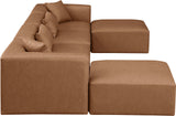 Cube Vegan Leather Modular Sectional - Elevate Your Space with Modern Elegance and Comfort Today!