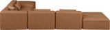 Cube Vegan Leather Modular Sectional - Modern Elegance and Comfort for Contemporary Spaces