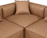 Cube Vegan Leather Modular Sectional - Modern Elegance and Comfort for Contemporary Spaces