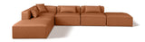 Cube Vegan Leather Modular Sectional - Modern Elegance and Comfort for Contemporary Spaces