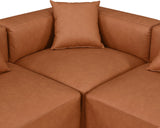 Cube Vegan Leather Modular Sectional - Modern Elegance and Comfort for Contemporary Spaces